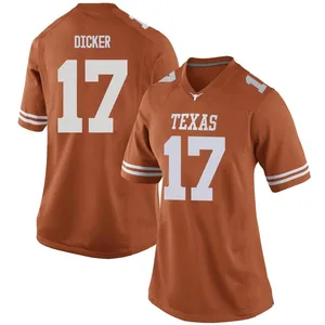 Cameron Dicker Nike Texas Longhorns Women's Game Women Football College Jersey - Orange