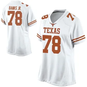 Kelvin Banks Jr. Nike Texas Longhorns Women's Game Football College Jersey - White