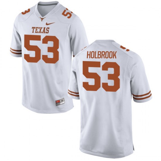 Jak Holbrook Nike Texas Longhorns Youth Replica Football Jersey - White